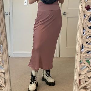 Free People Silky Satin Skirt